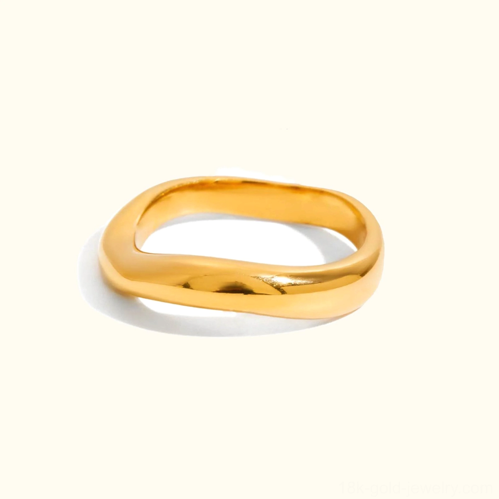 Complete 18K gold ring stack collection ensemble showcasing all twisted band combinations and styling options